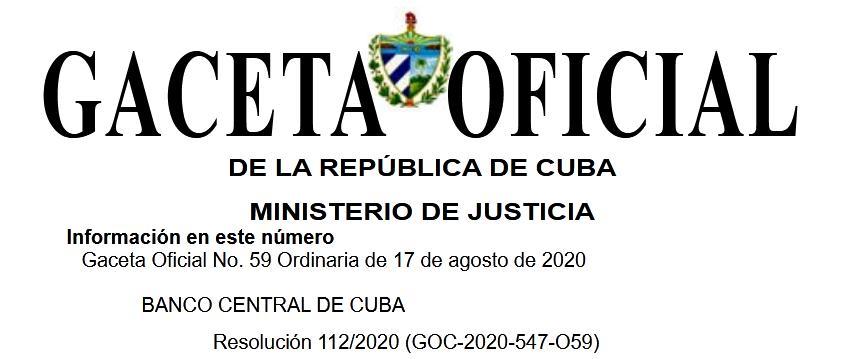 Imagen relacionada con la noticia :RESOLUCIÓN 112 DE 2020. OTRA VUELTA A LAS CUENTAS EN MONEDA LIBREMENTE CONVERTIBLE